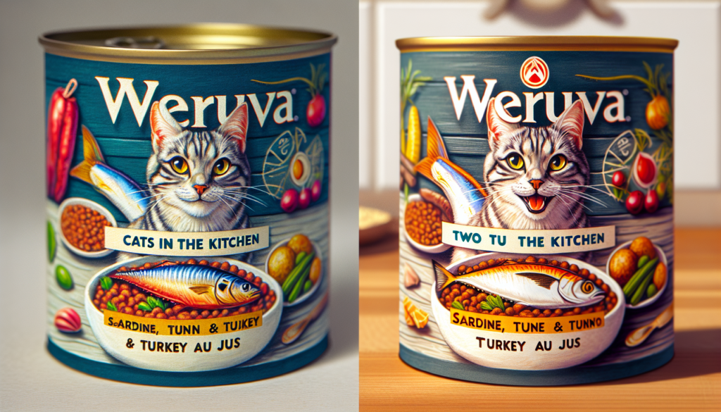 Weruva Cats in The Kitchen, Two Tu Tango with Sardine, Tuna  Turkey Au Jus Cat Food, 3.2oz Can (Pack of 24)